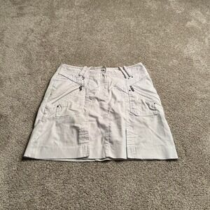 WHITE JAMIE SADOCK "DIAMOND PANEL POCKET" SKIRT